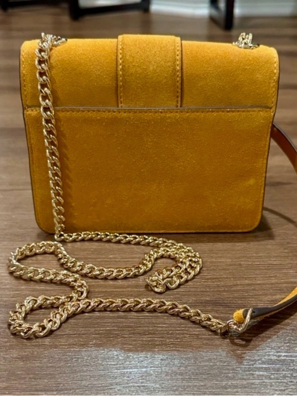 Kate Spade PHOEBE SUEDE TURNLOCK MINI FLAP CROSSBODY - Picture 6 of 11